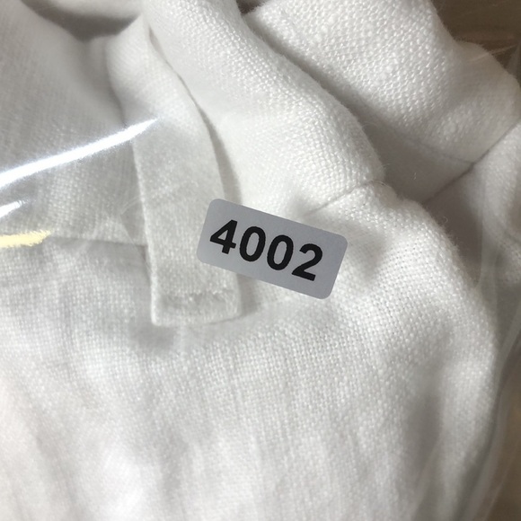 Madewell The Harlow Wide Leg Pants in 100% Linen Eyelet White NWOT Size 14P - Picture 14 of 14